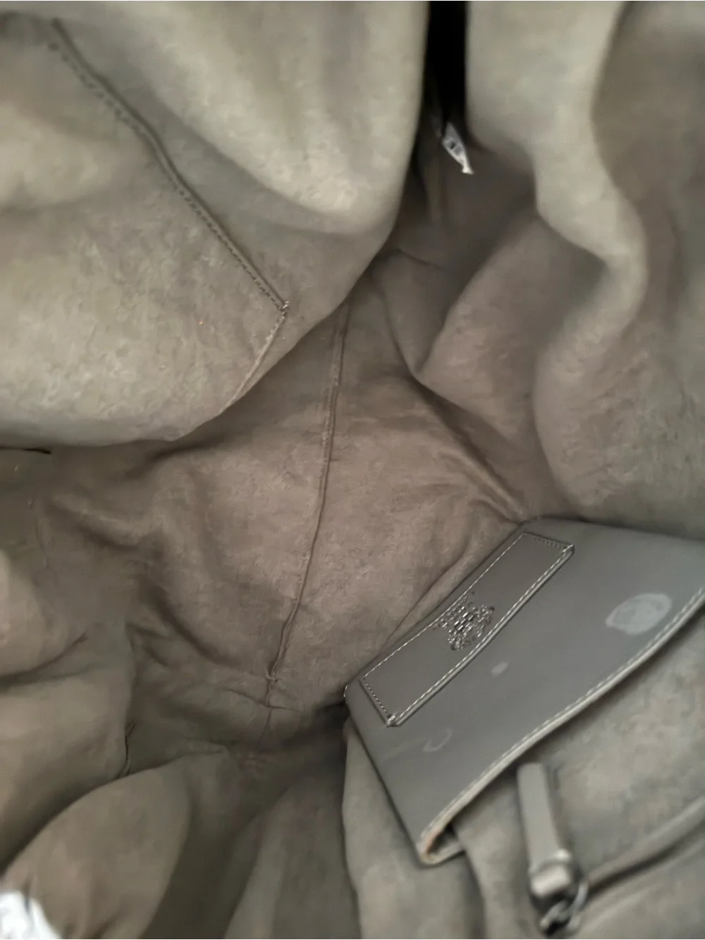 Vince Camuto Light Taupe Hobo Tote with Snake Rope Handles